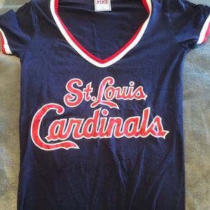 Pink Victoria’s Secret cards shirt